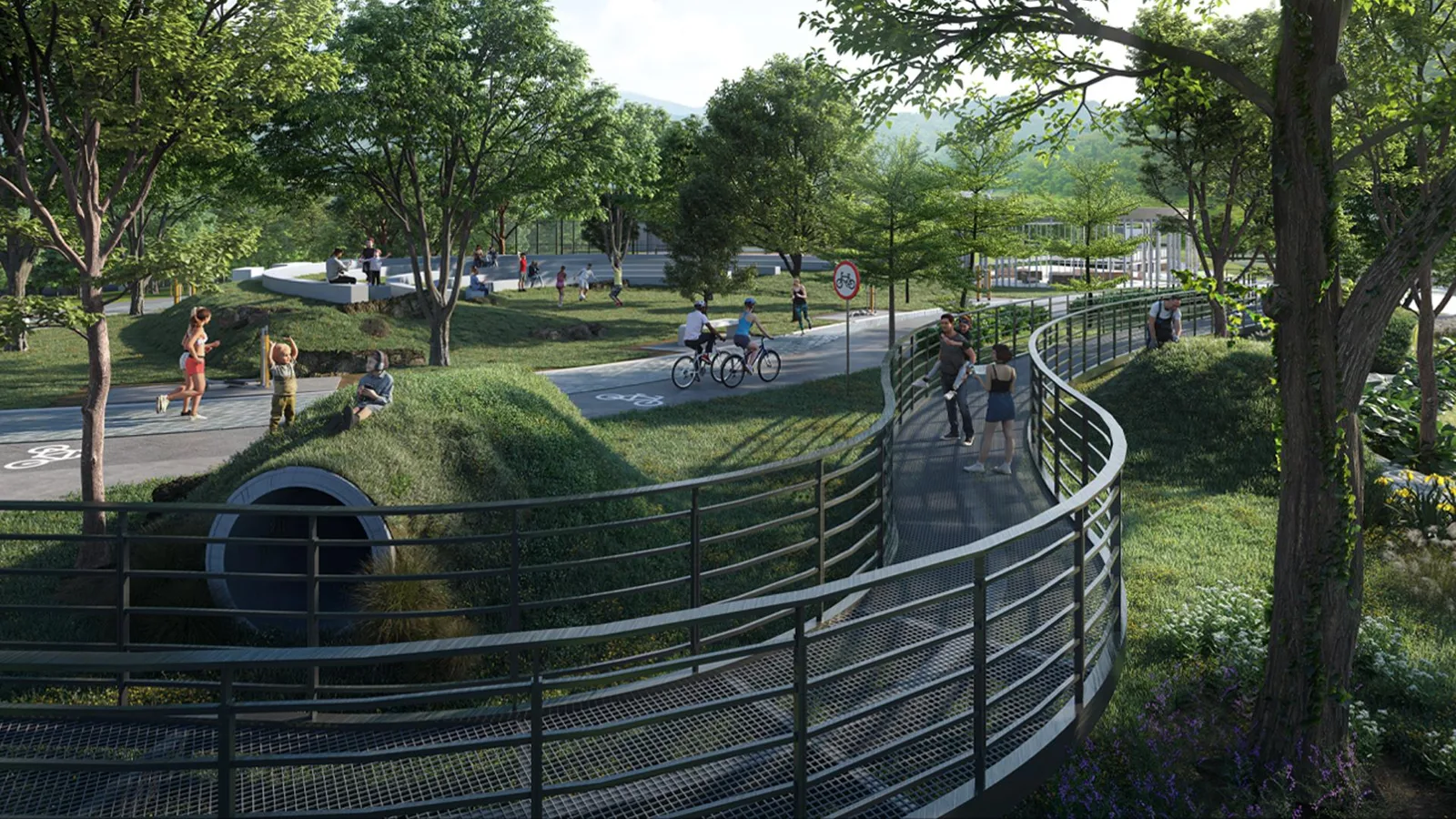 Laverra walkway through Senses Park, artist's impression