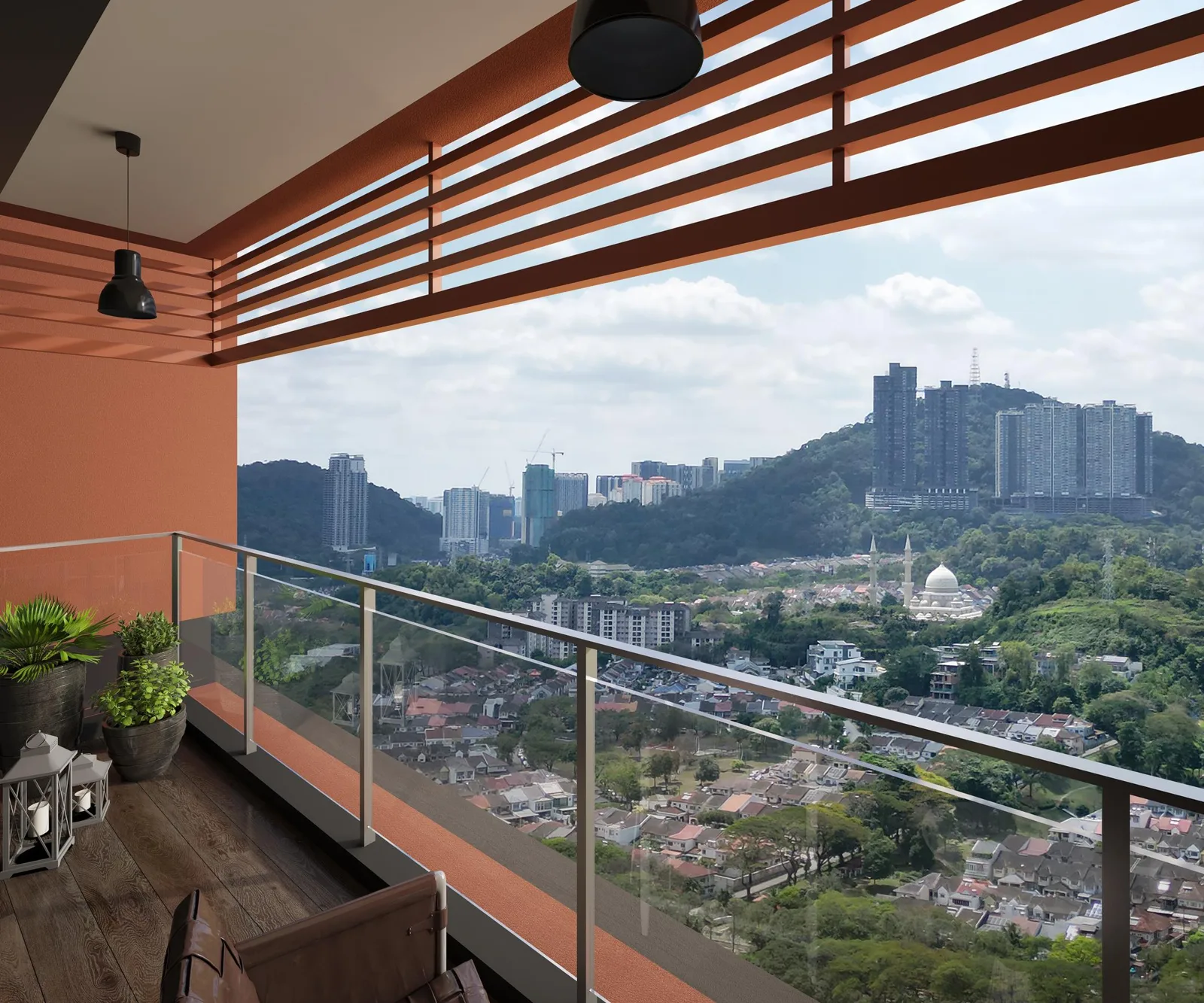 Laverra balcony with views over Bandar Sri Damansara, artist's impression