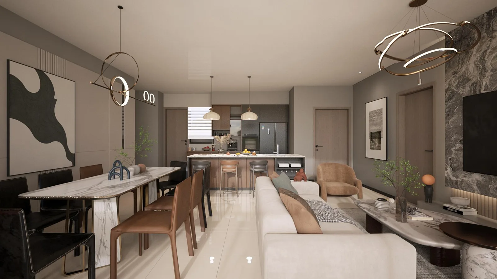 Laverra living and dining area, artist's impression